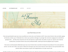 Tablet Screenshot of lesfemmesenart.com